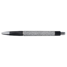 Metallischer Silber-Glitzer Kugelschreiber