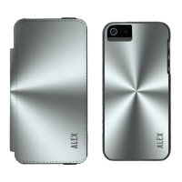 Metallischer Silber-Gray-Stahllook