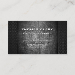 Metallischer Strohuntergrund Visitenkarte