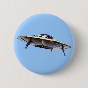Metallischer UFO-Knopf Button