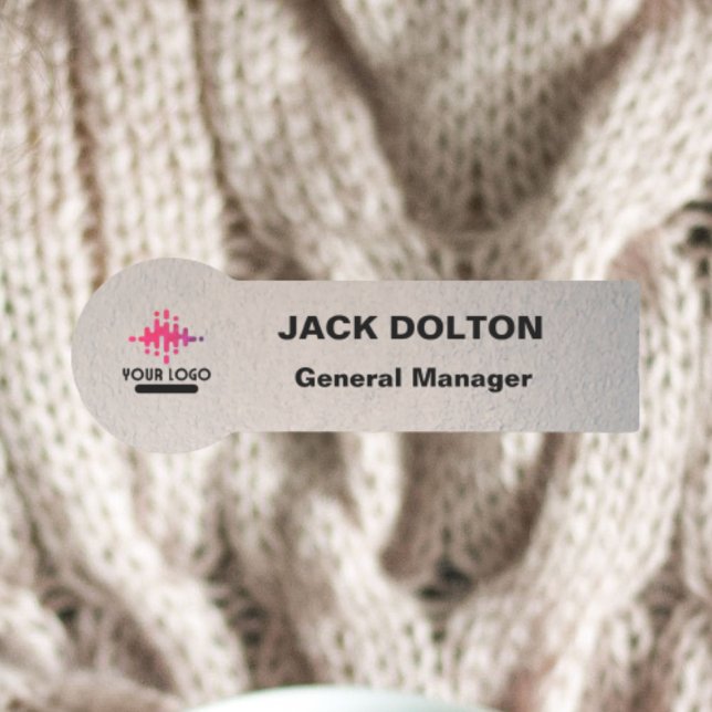 Metallisches Abzeichen für Mitarbeiternamen mit be Namensschild (Von Creator hochgeladen)