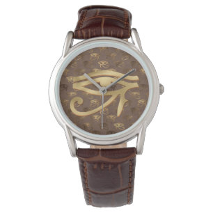 Metallisches Auge des Horus Armbanduhr