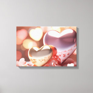 "Metallisches" Aussehen Gold, Silber & Roségold Leinwanddruck