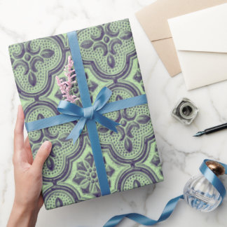 Metallisches Barockmuster-Geschenkpapier Geschenkpapier