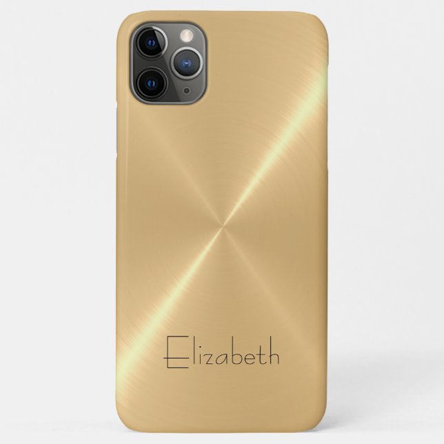 Metallisches, bleihaltiges Gold aus Edelstahl Case-Mate iPhone Hülle (Rückseite)