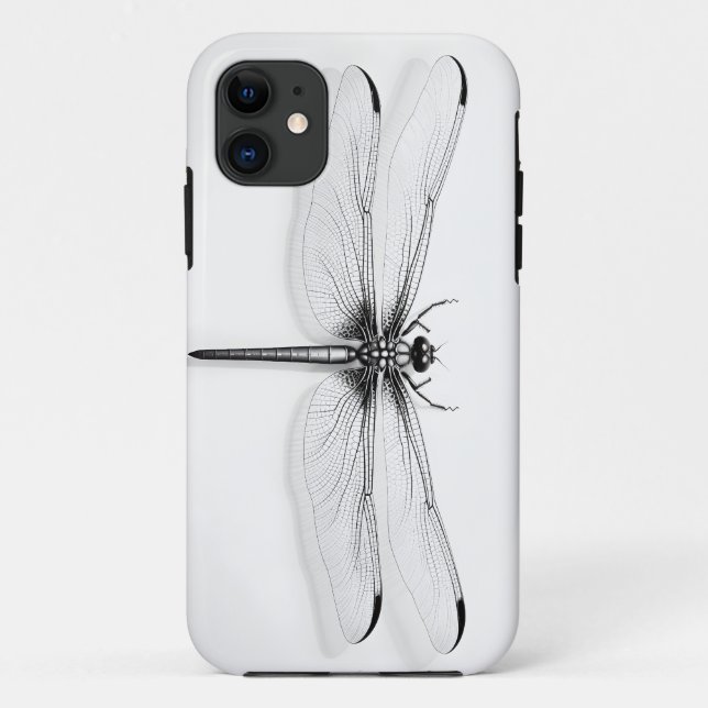 Metallisches Dragonfly-Shirt Case-Mate iPhone Hülle (Rückseite)