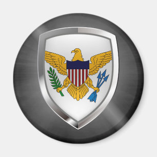 Metallisches Emblem der US-Jungfrau Magnet