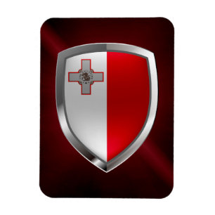 Metallisches Emblem Maltas Magnet