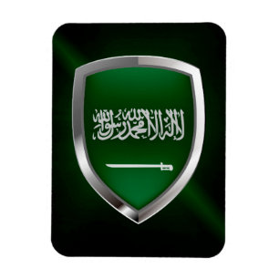 Metallisches Emblem Saudi-Arabien Magnet