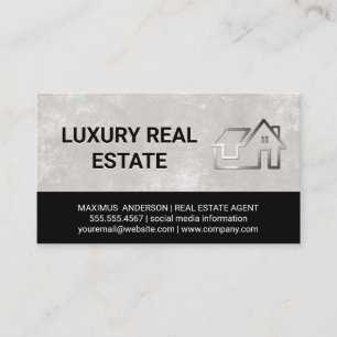 Metallisches Gebäude Visitenkarte