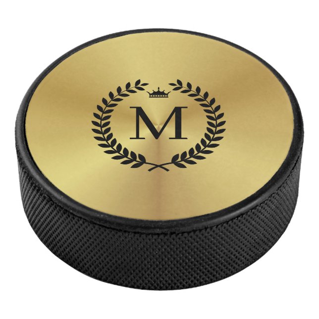 Metallisches Gold aus rostfreiem Stahl Eishockey Puck (3/4)
