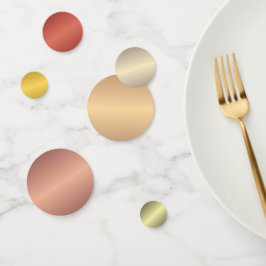 Metallisches Gold Fügen Sie Ihre eigene Text- und Konfetti