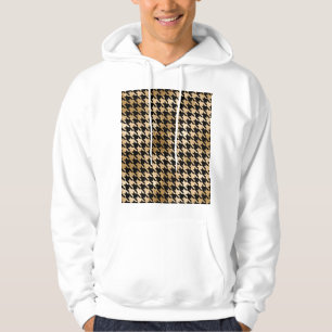 Metallisches Gold-Hahnenfuß-Muster, Modedesign. Hoodie