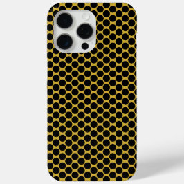 Metallisches Gold im Schwarz-Dot-Stil Case-Mate iPhone Hülle