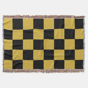 Metallisches Gold im Schwarz-Quadrat-Stil Decke
