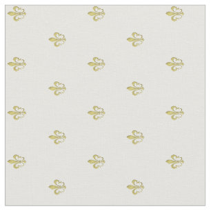 Metallisches Gold-Lilie-Muster Stoff