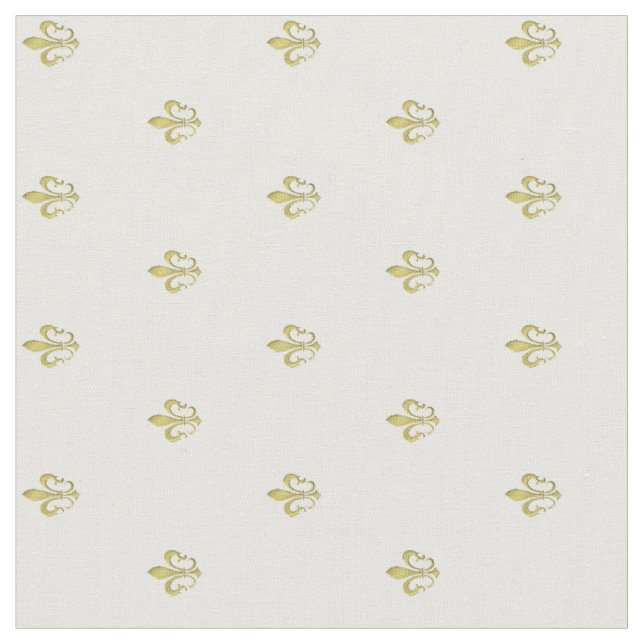 Metallisches Gold-Lilie-Muster Stoff (Nahaufnahme)
