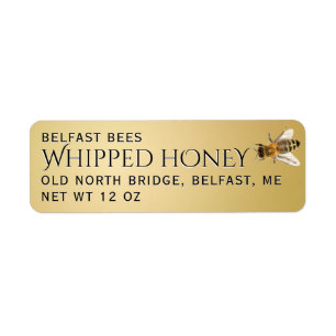 Metallisches Gold mit Bienenleder
