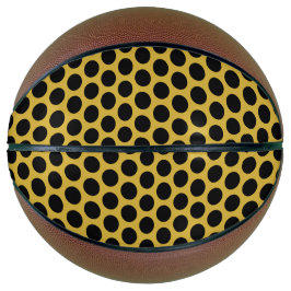 Metallisches Gold mit Black Dot Style Groß Basketball
