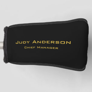 Metallisches Gold & schwarzes professionelles mode Golf Headcover