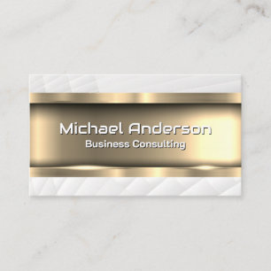 Metallisches Gold   Weißbleche Visitenkarte