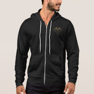 Metallisches goldenes DrachenEmblem Hoodie