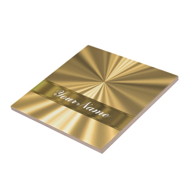 Metallisches Goldschauen Fliese (Seite)