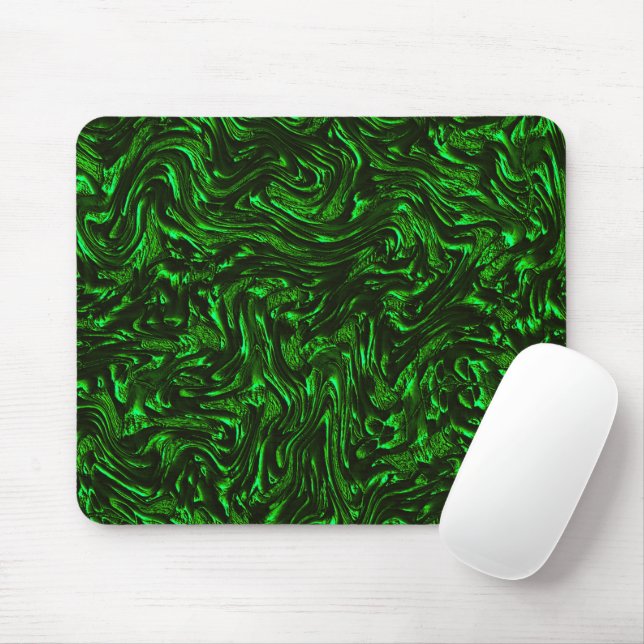 metallisches Grün, texturiert Mousepad (Mit Mouse)