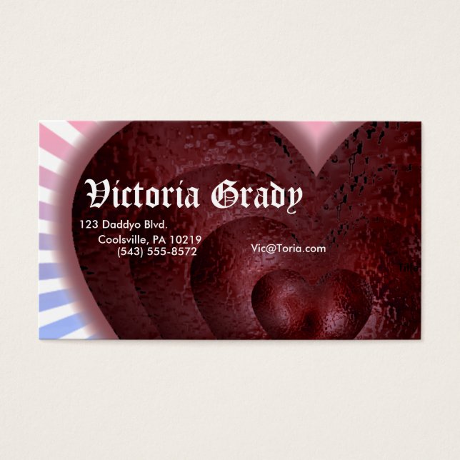 Metallisches Herz (Vorderseite)