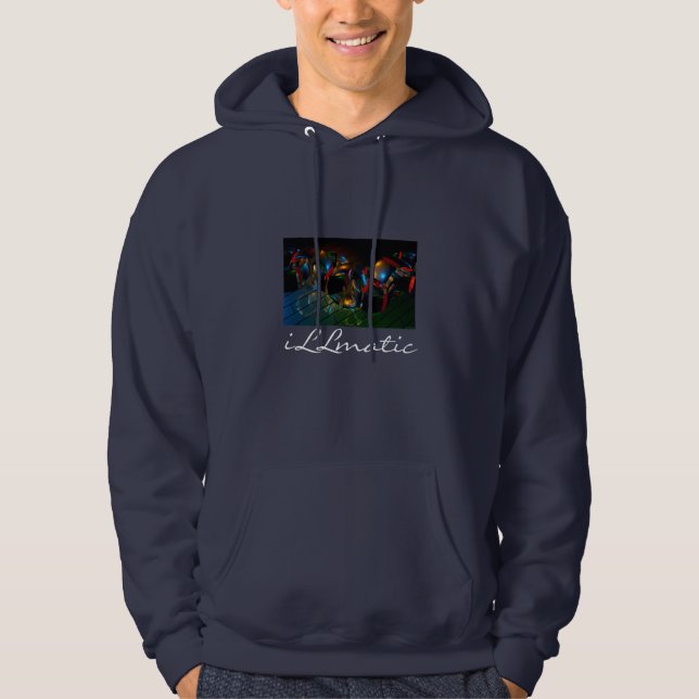 metallisches iLLmatic Hoodie (Vorderseite)
