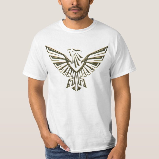 Metallisches Konzept Eagle T-Shirt (Vorderseite)