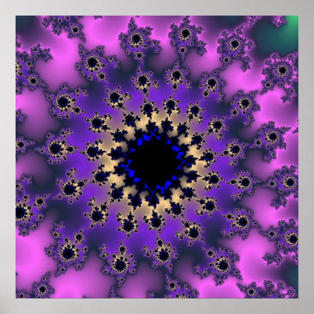 Metallisches Lila Auge Poster (Vorne)