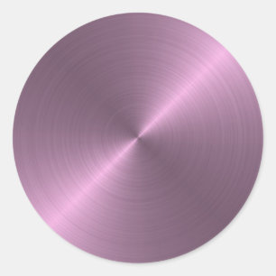 Metallisches Lila Runder Aufkleber