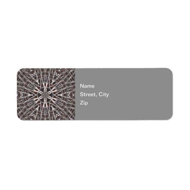 Metallisches Mesh-Silberetikett (Vorne)
