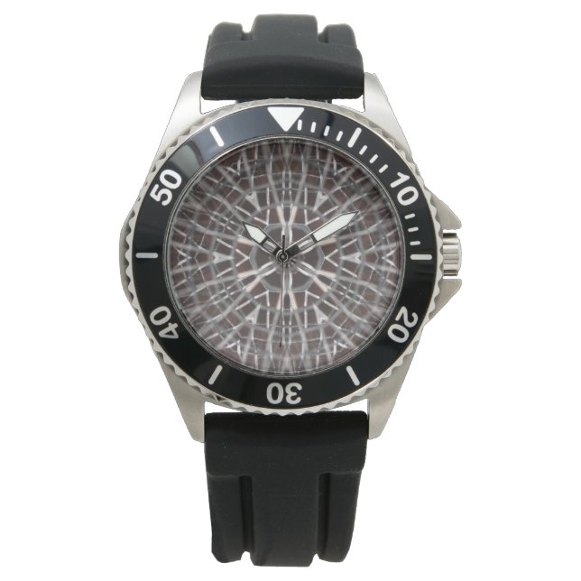 Metallisches Mesh Silver Armbanduhr (Vorderseite)