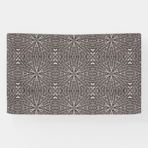 Metallisches Mesh Silver Banner