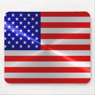 Metallisches Metall der amerikanischen Flagge Mousepad