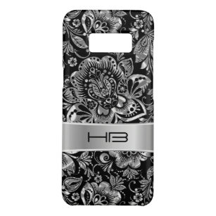 Metallisches Muster für SilberflorDamaskus Case-Mate Samsung Galaxy S8 Hülle