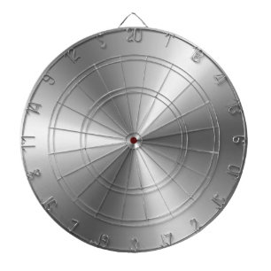 Metallisches Silber Dartscheibe