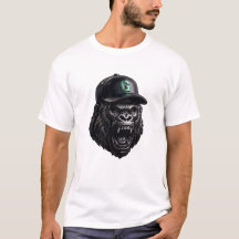 Metallisches Silber-Gorilla-Maskottchen 
