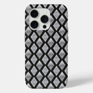 Metallisches Silber Harlequin und Glitzer Case-Mate iPhone Hülle