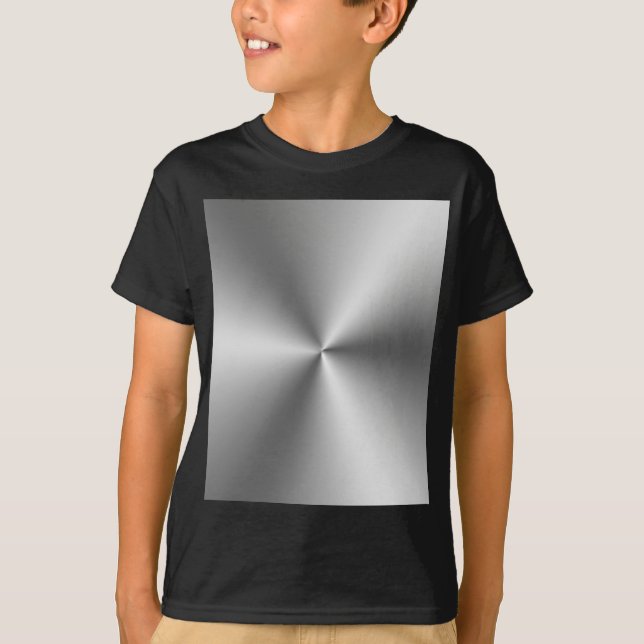 Metallisches Silber T-Shirt (Vorderseite)