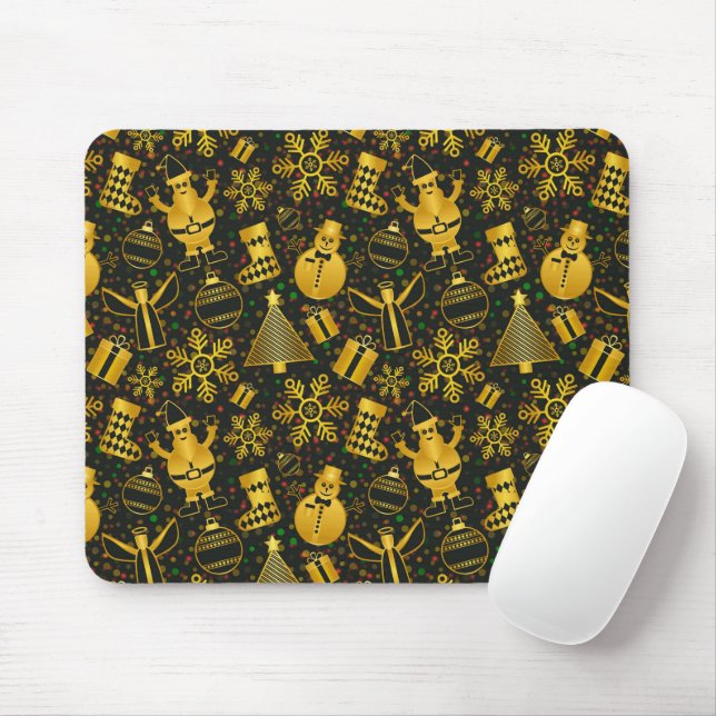 Metallisches Weihnachtsgebäck Mousepad (Mit Mouse)