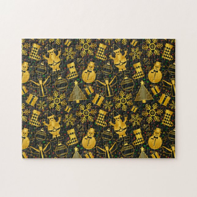 Metallisches Weihnachtsgebäck Puzzle (Horizontal)