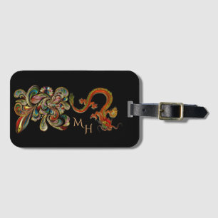 Metallisierte Verzierte chinesische Drachenkunstmo Gepäckanhänger