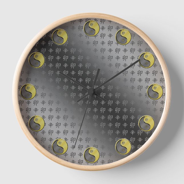 Metallkaninchen Uhr (Vorderseite)