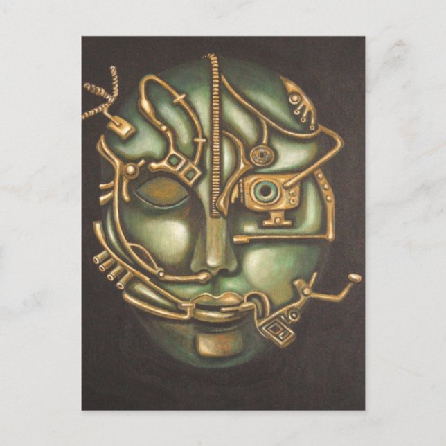 Metallkopf Postkarte (Vorderseite)