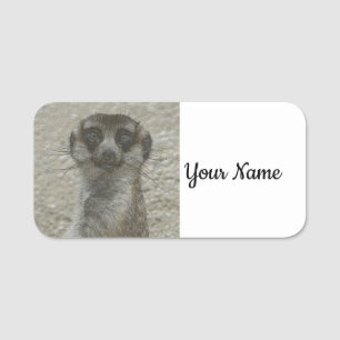 Metallmeerkat Namensschild
