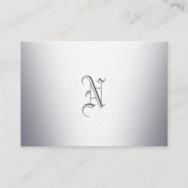 Metallmonogramm Visitenkarte