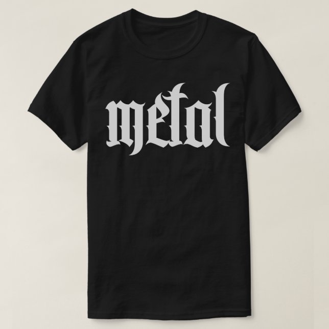 Metallmusiktattoo T-Shirt (Design vorne)